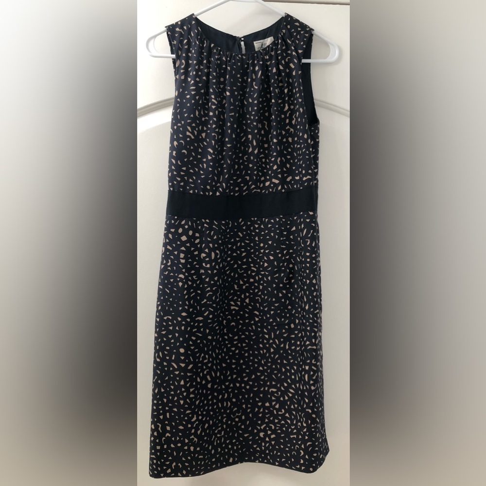 Navy & Tan Milly Dress